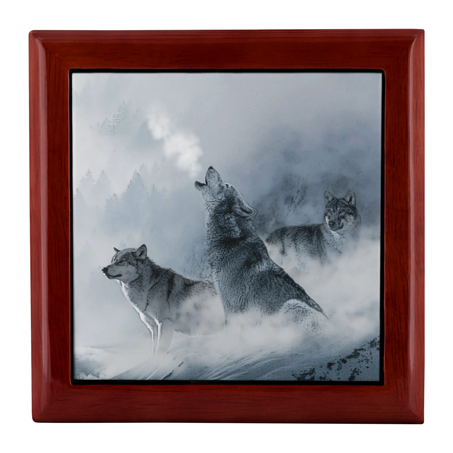 Howling Winter Wolves Jewelry Box - Schoppix Gifts