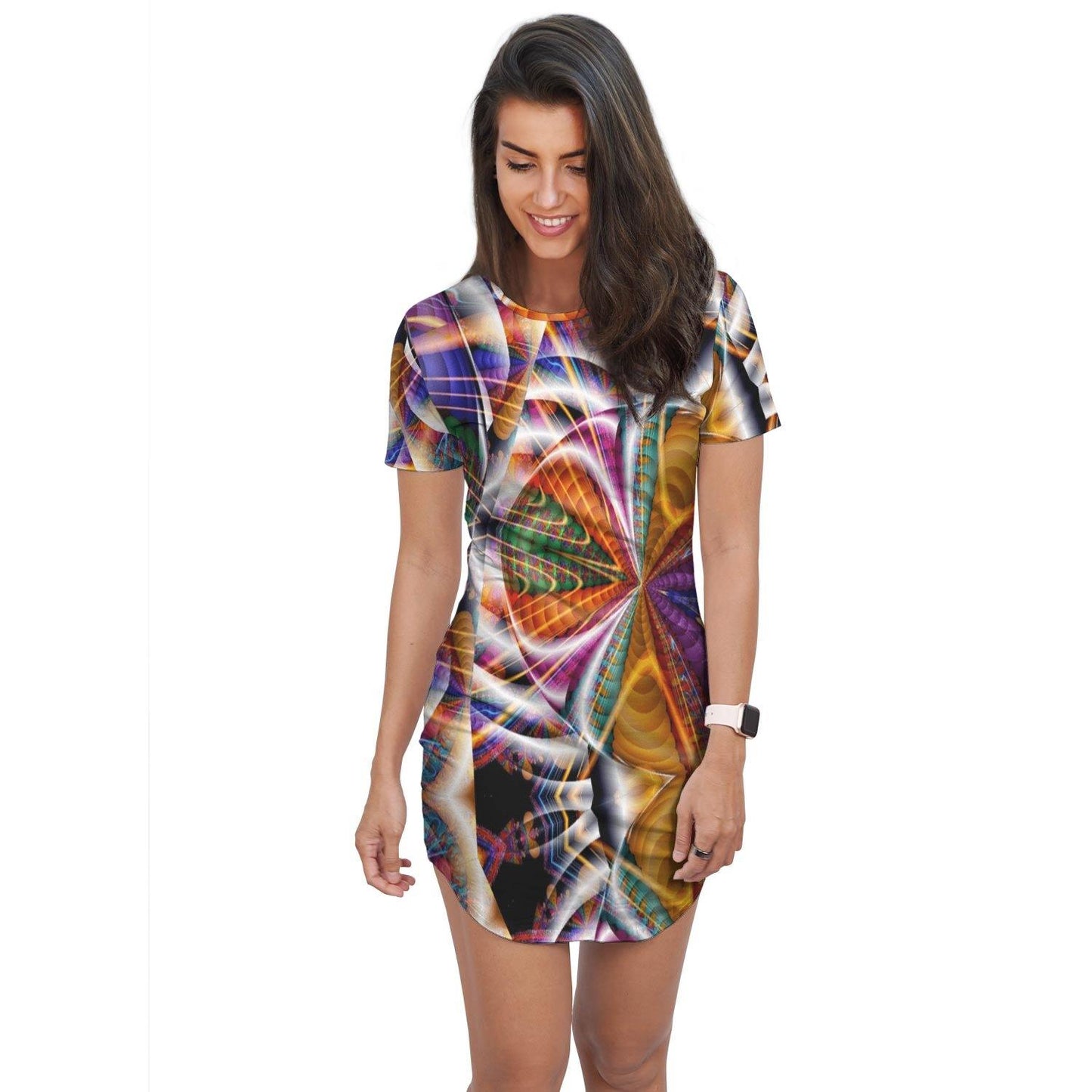 Kaleidescope T-Shirt Dress - Schoppix Gifts