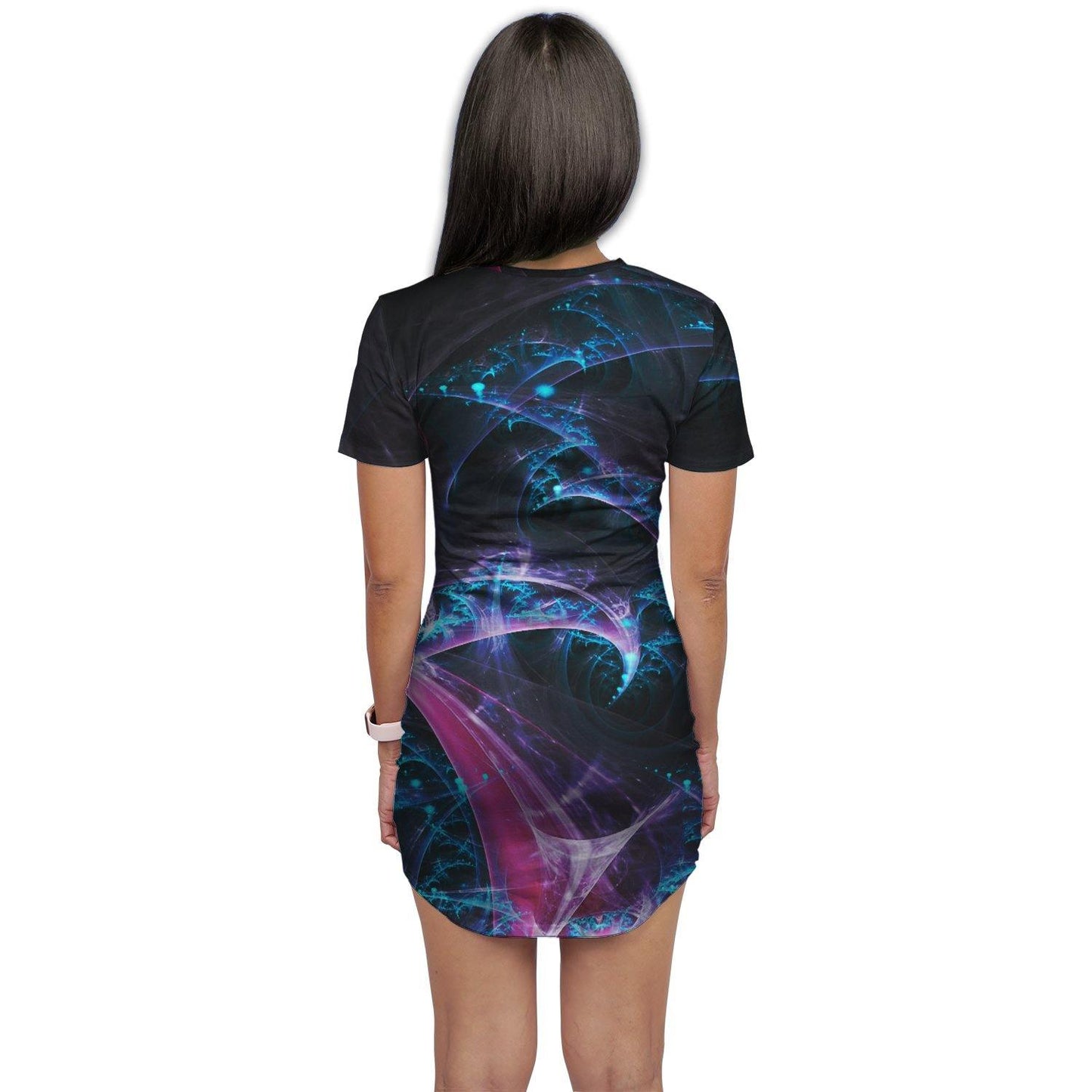 Fractals T-Shirt Dress - Schoppix Gifts