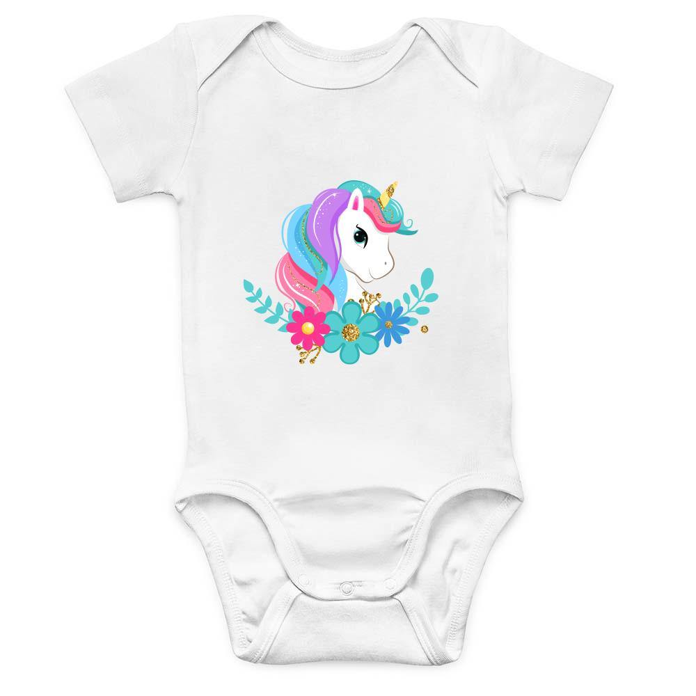 Cute Unicorn Baby Bodysuit - Schoppix Gifts