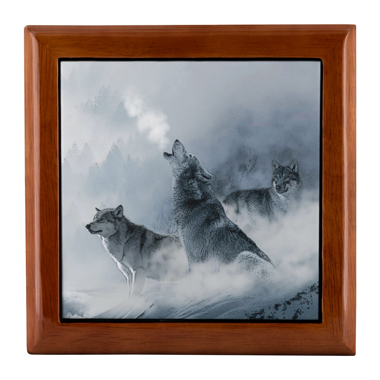 Howling Winter Wolves Jewelry Box - Schoppix Gifts