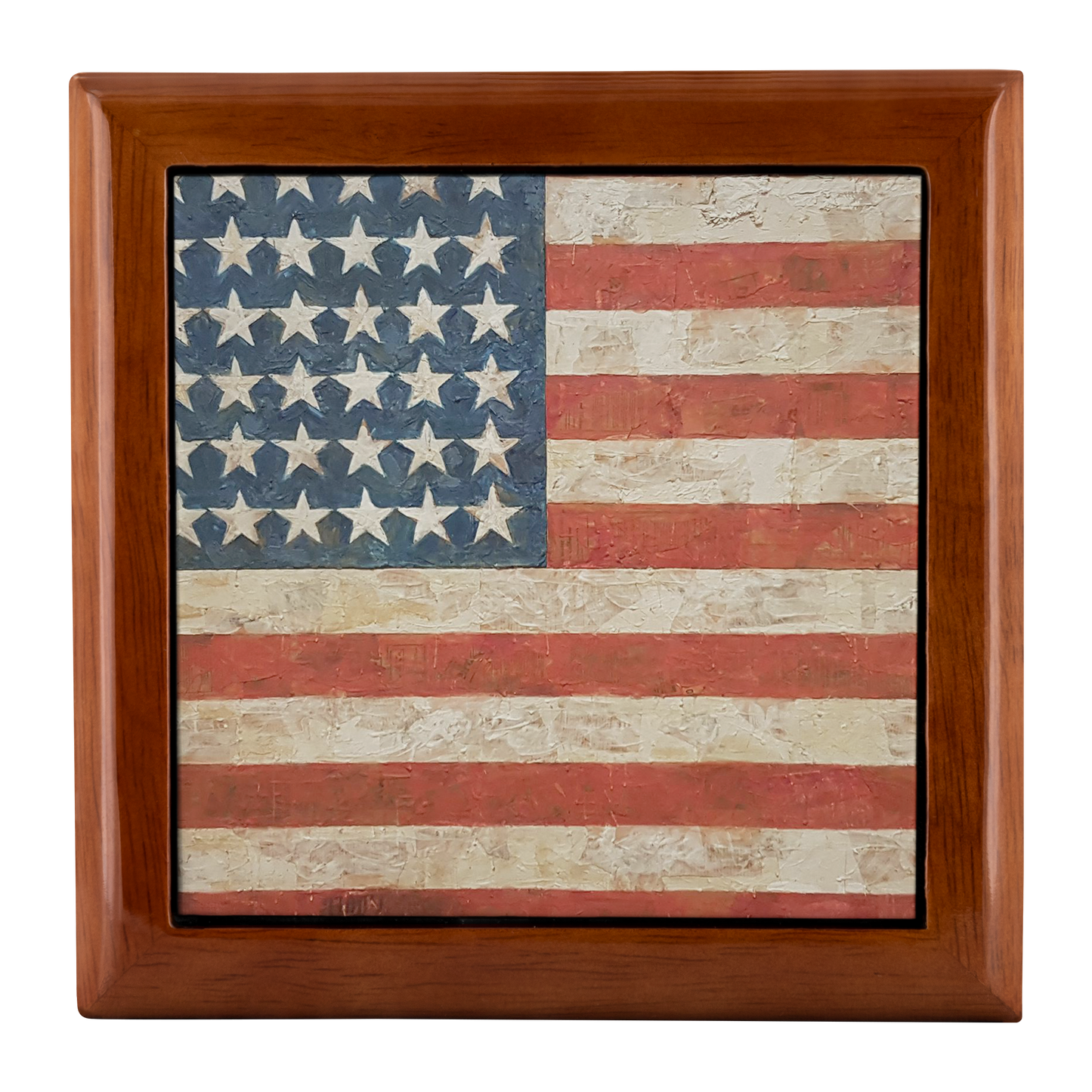 Rustic American Flag Jewelry Box - Schoppix Gifts