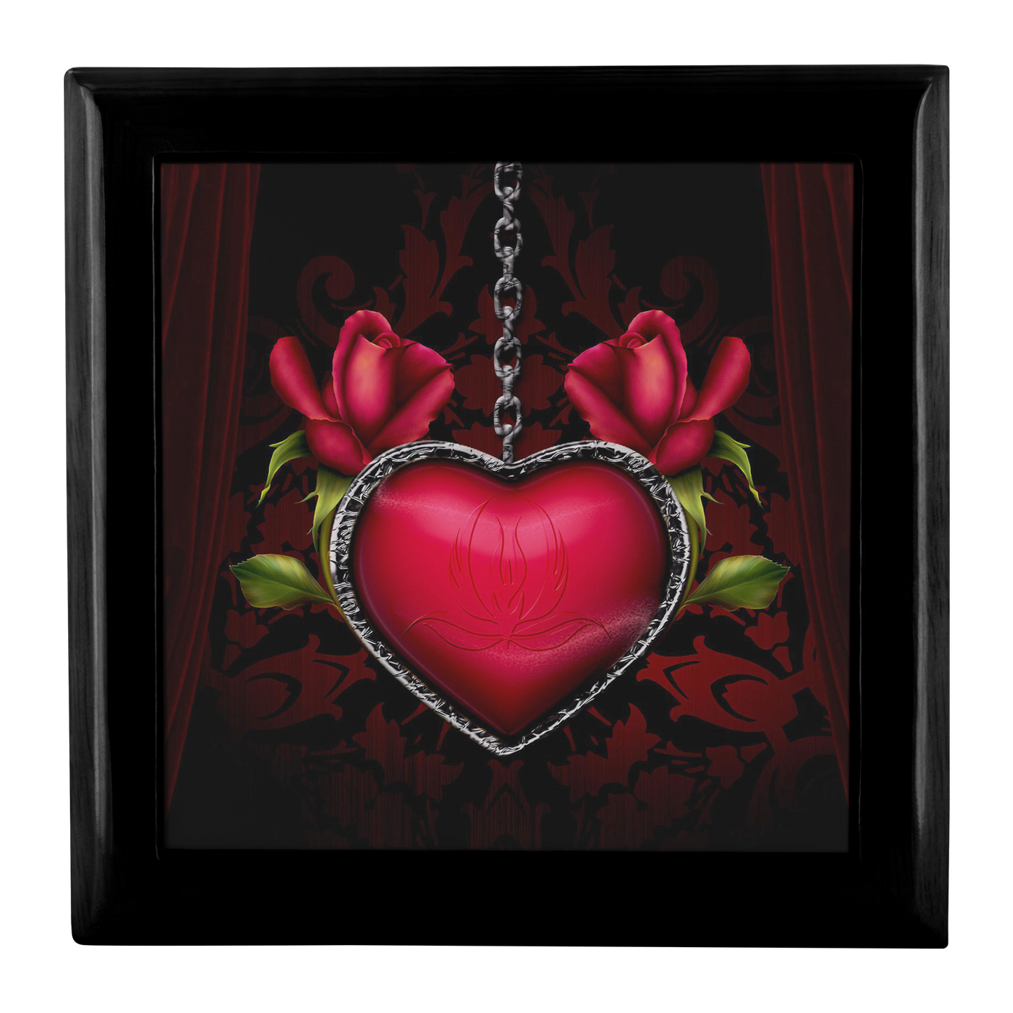 Red Heart Locket Jewelry Box - Schoppix Gifts