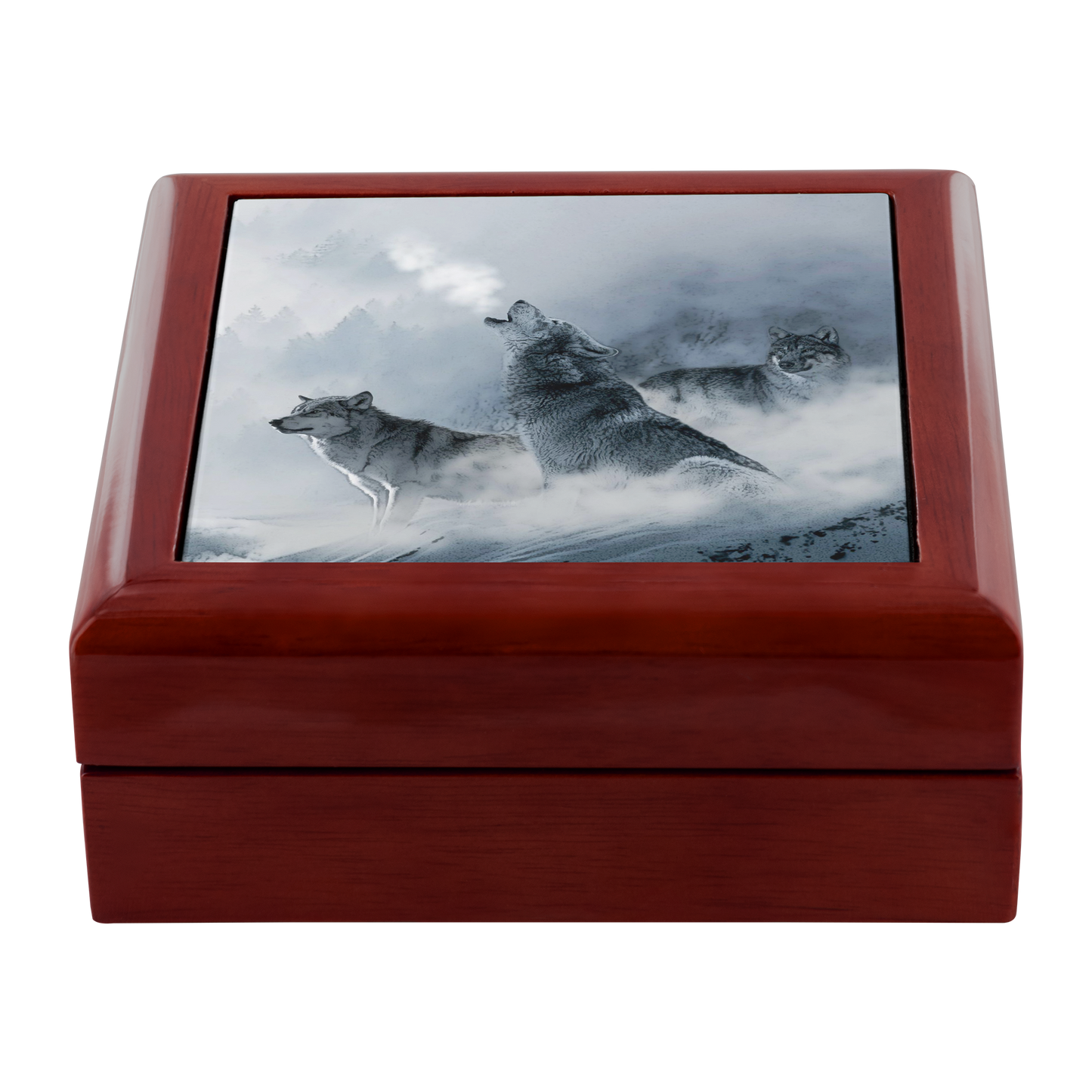 Howling Winter Wolves Jewelry Box - Schoppix Gifts