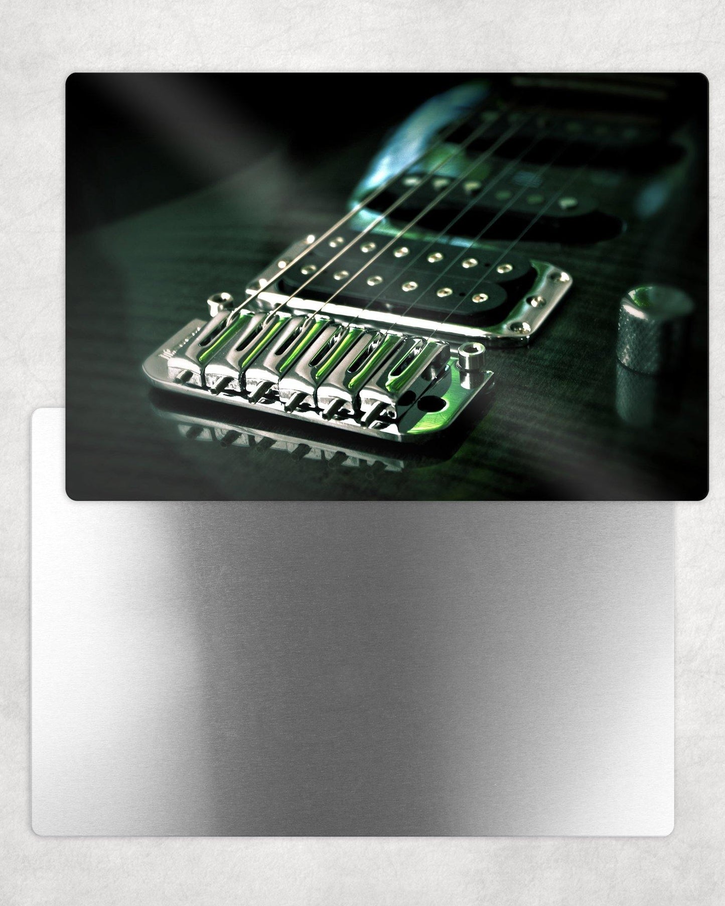 Black Electric Guitar Metal Photo Panel - 8x12 or 12x18 - Schoppix Gifts