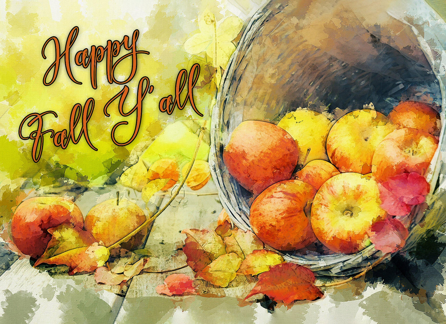 Happy Fall Y'All Autumn Decor Glass Cutting Board - Schoppix Gifts