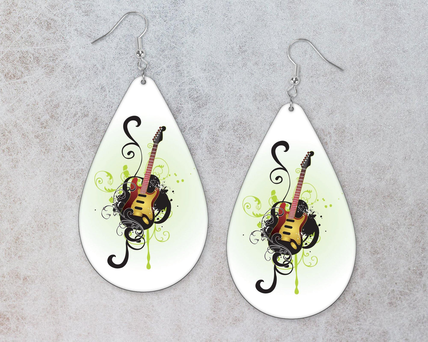 Music Lover Guitar Teardrop Earrings - Schoppix Gifts
