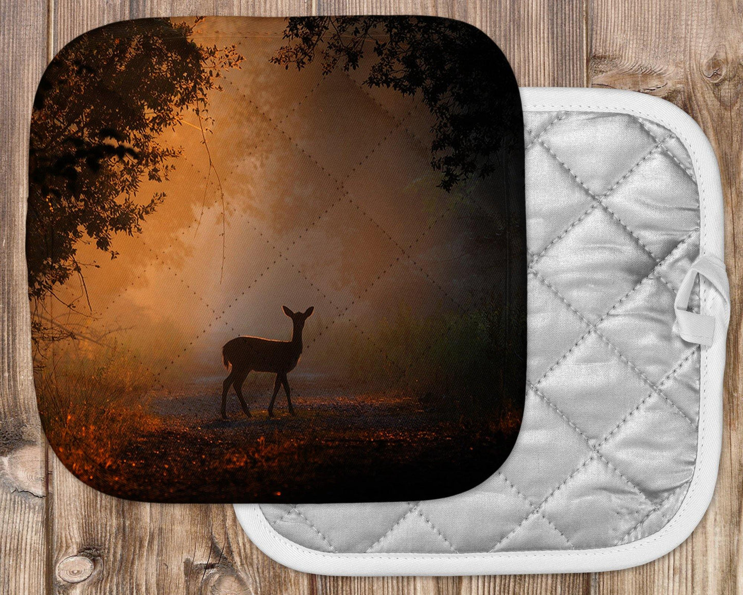 Deer in the Mist Potholder - Schoppix Gifts