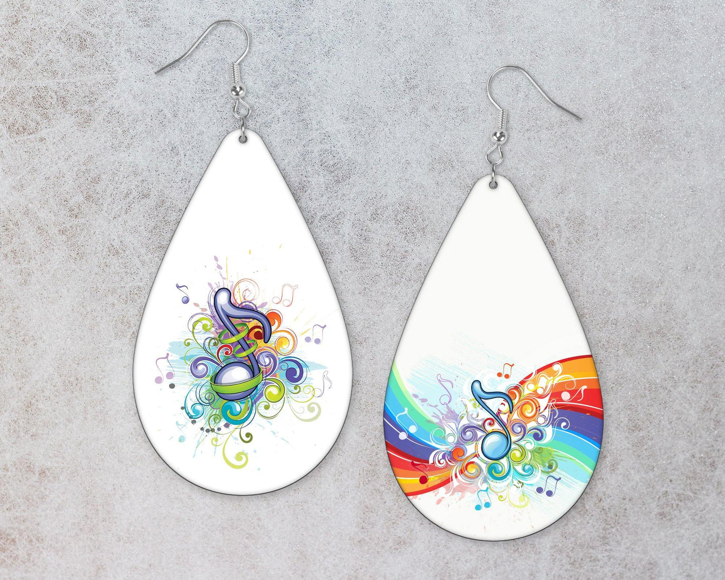 Music Notes Teardrop Earrings - Schoppix Gifts