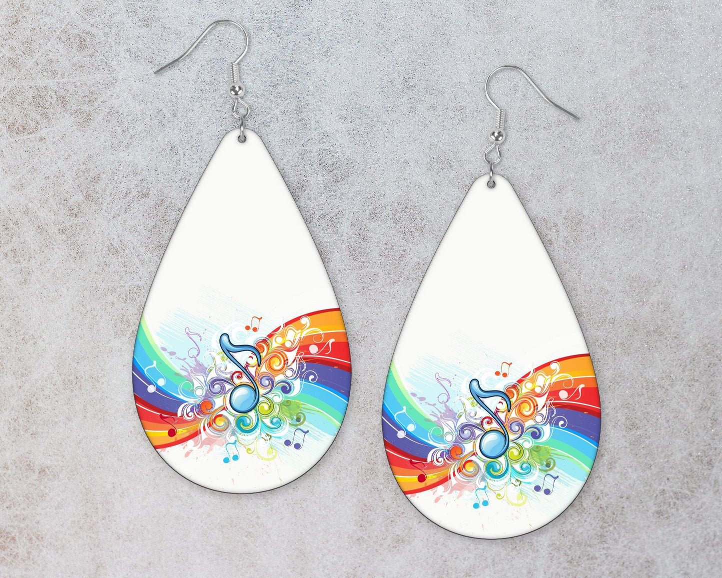 Music Notes Teardrop Earrings - Schoppix Gifts