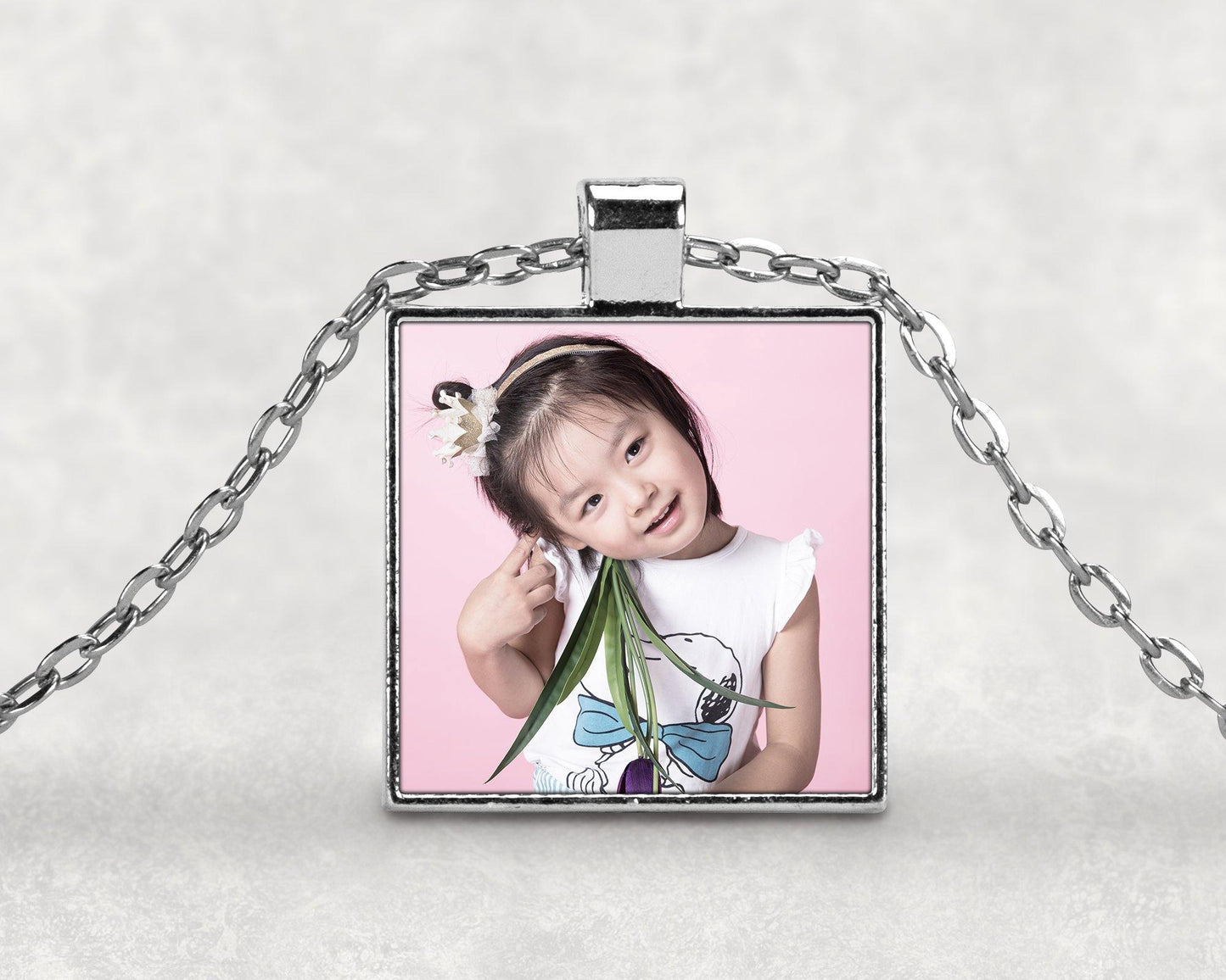 Create Your Own Square Bezel Pendant - Schoppix Gifts