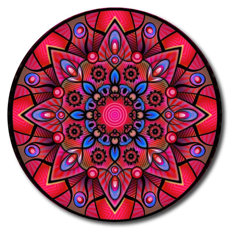 8 Point Star Mandala Drink Coasters - Schoppix Gifts