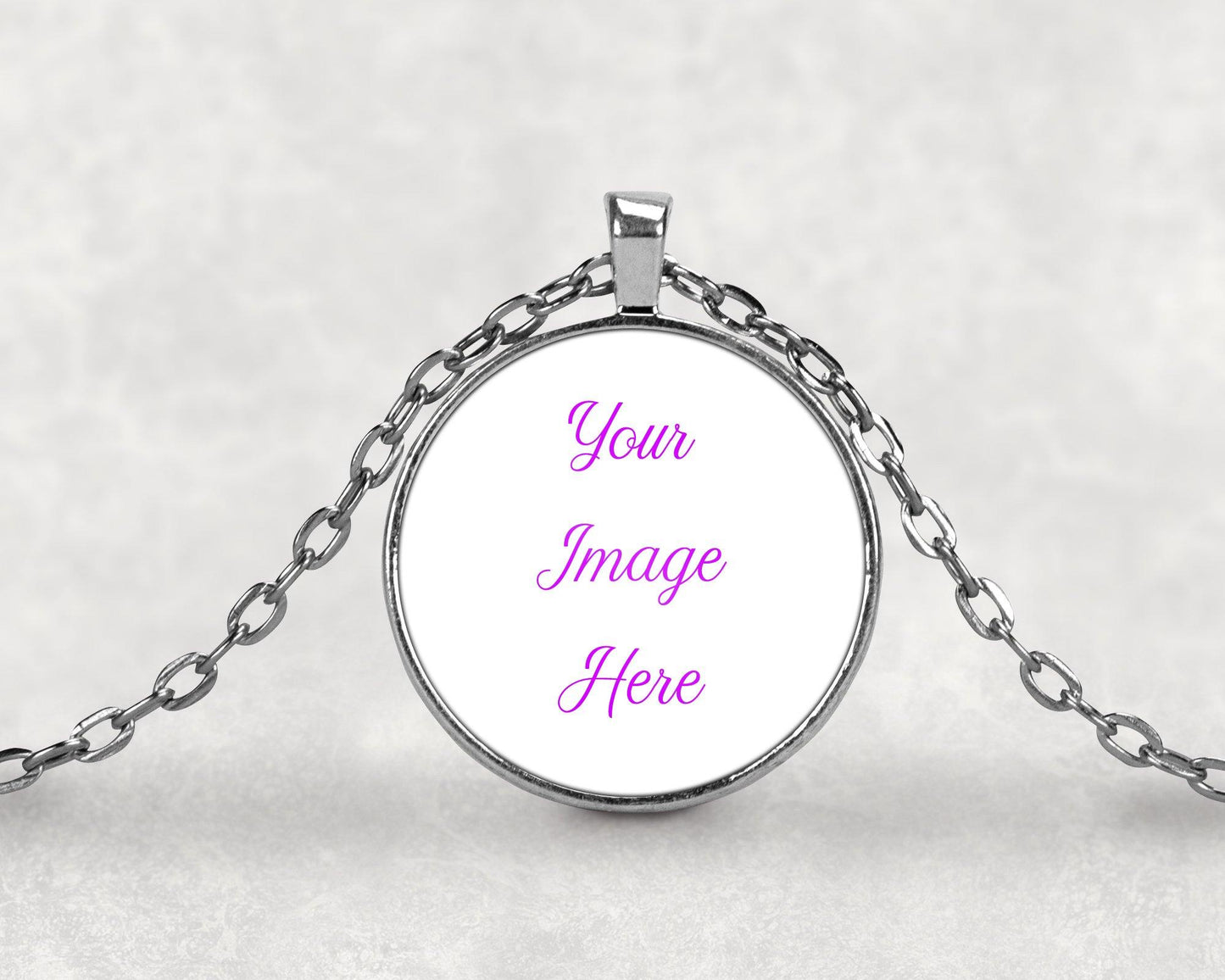 Create Your Own Round Bezel Pendant - Schoppix Gifts