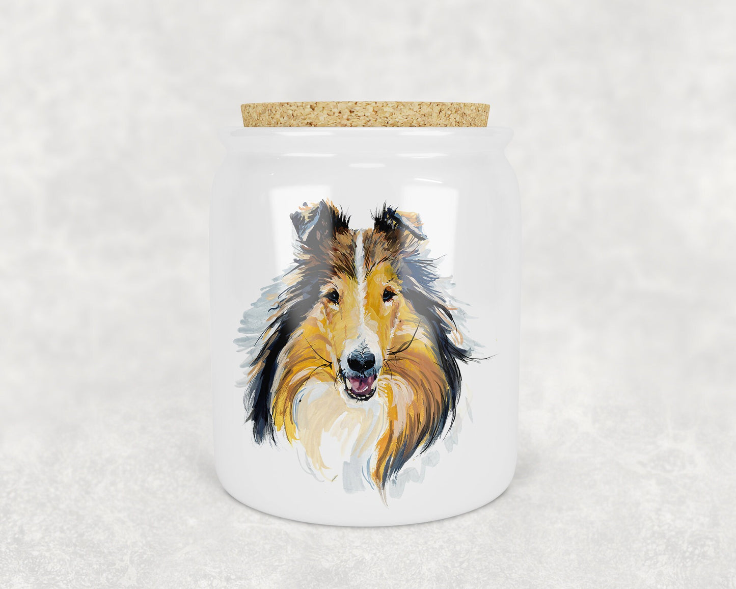 Collie Porcelain Treat Jar - Schoppix Gifts