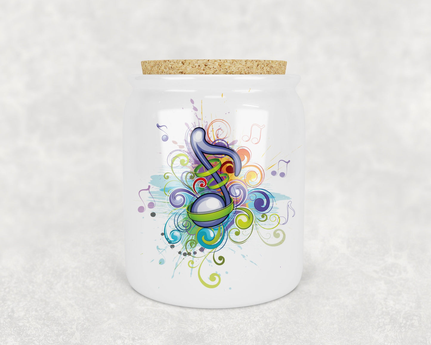 Rainbow Music Notes Treat Jar - Schoppix Gifts