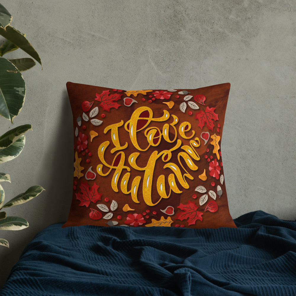 I Love Autumn Decorative Throw Pillows