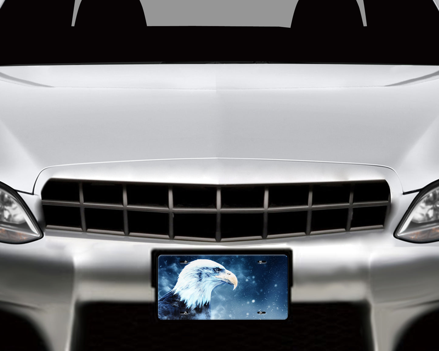 Beautiful Bald Eagle Art Aluminum License Plate - Schoppix Gifts