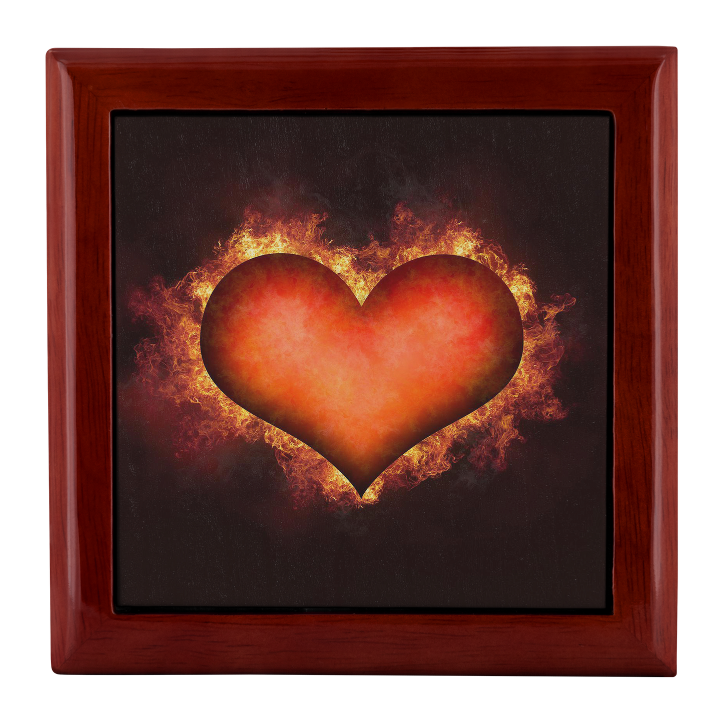 Flaming Heart Jewelry Box - Schoppix Gifts