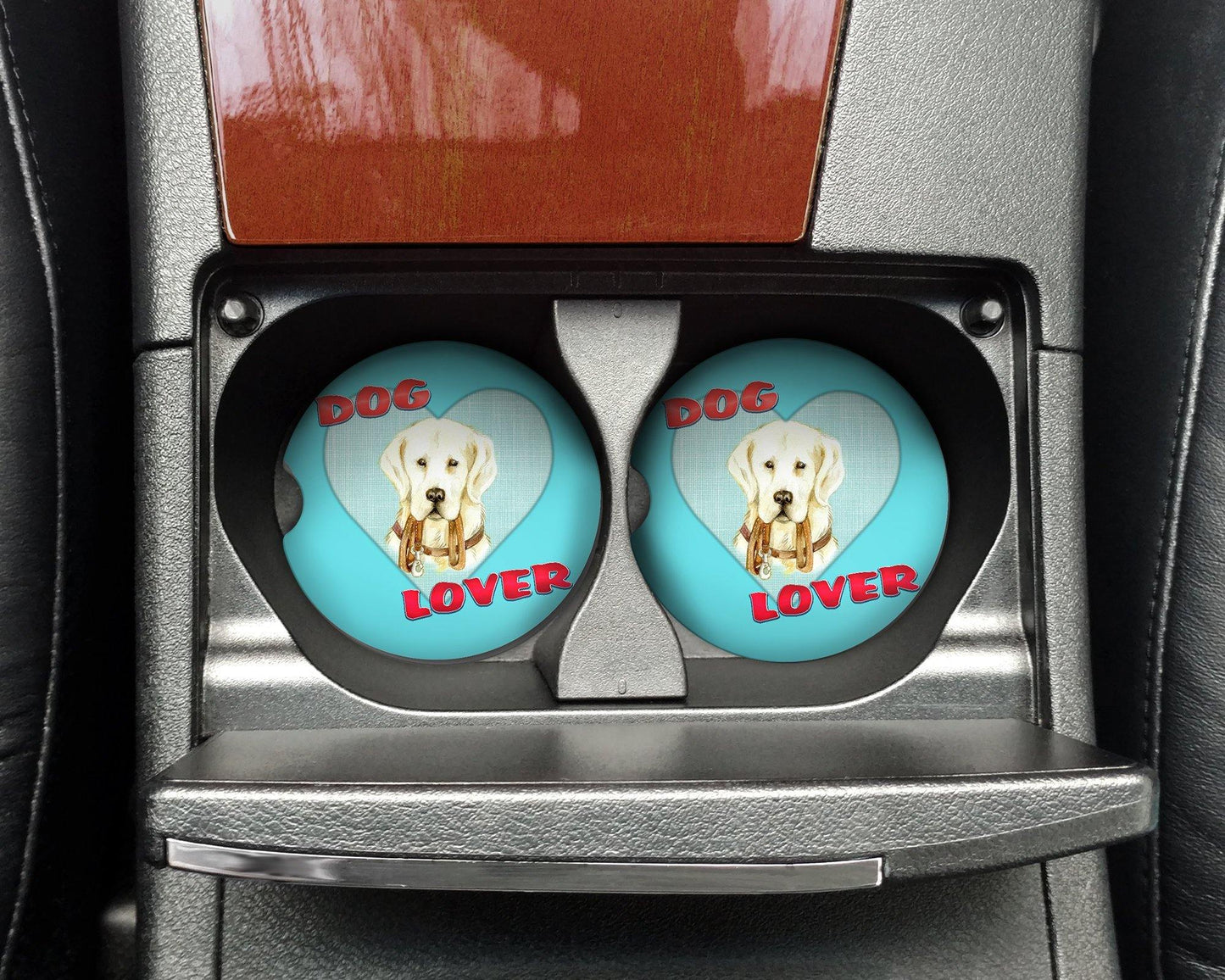 Dog Lover Car Coasters set of 2 - Schoppix Gifts