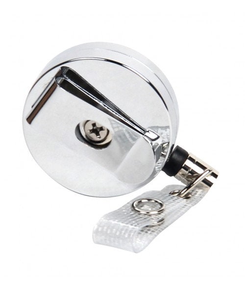 Glitter Style Initial/Monogram Art Badge Reel