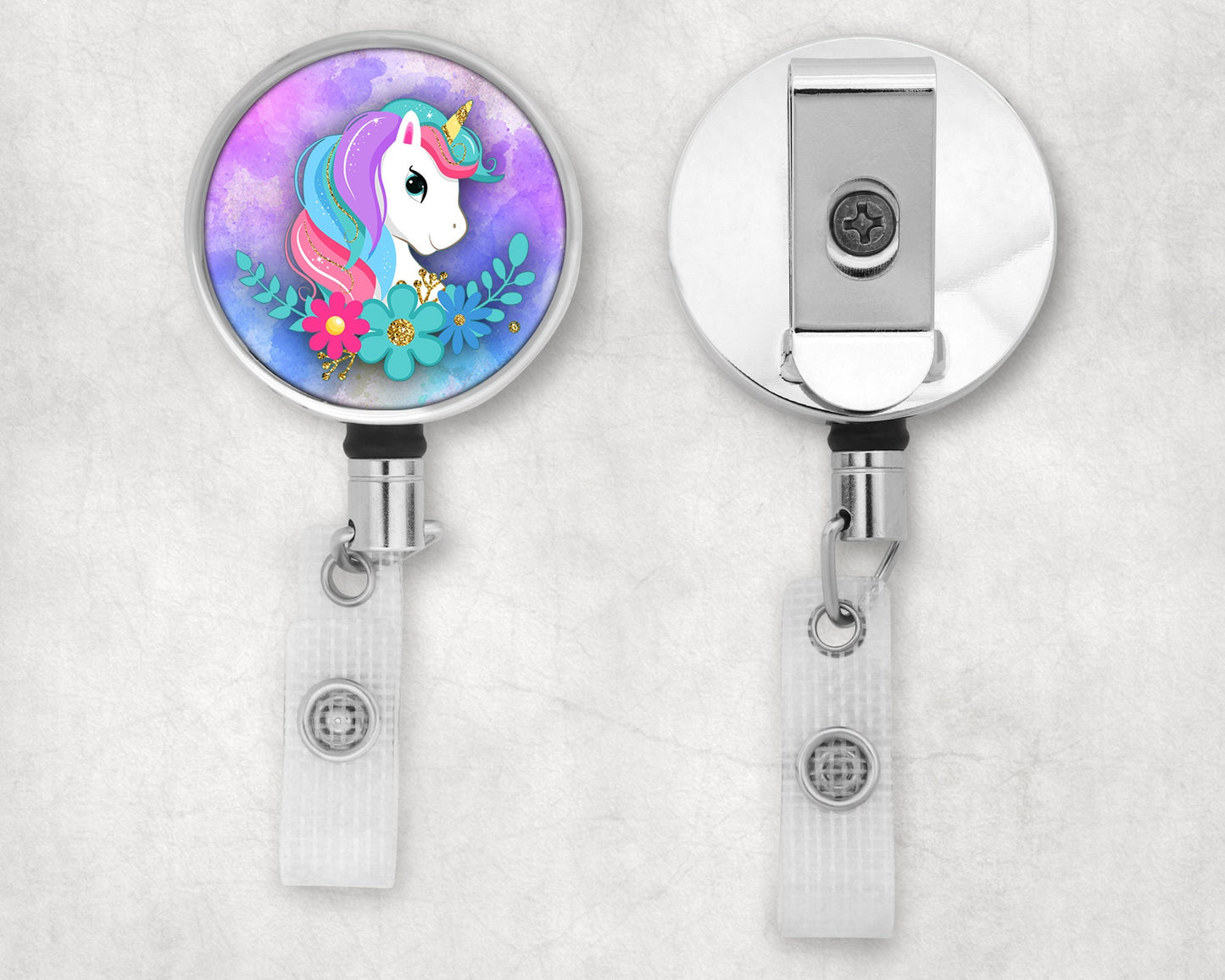 Cute Unicorn Art Badge Reel