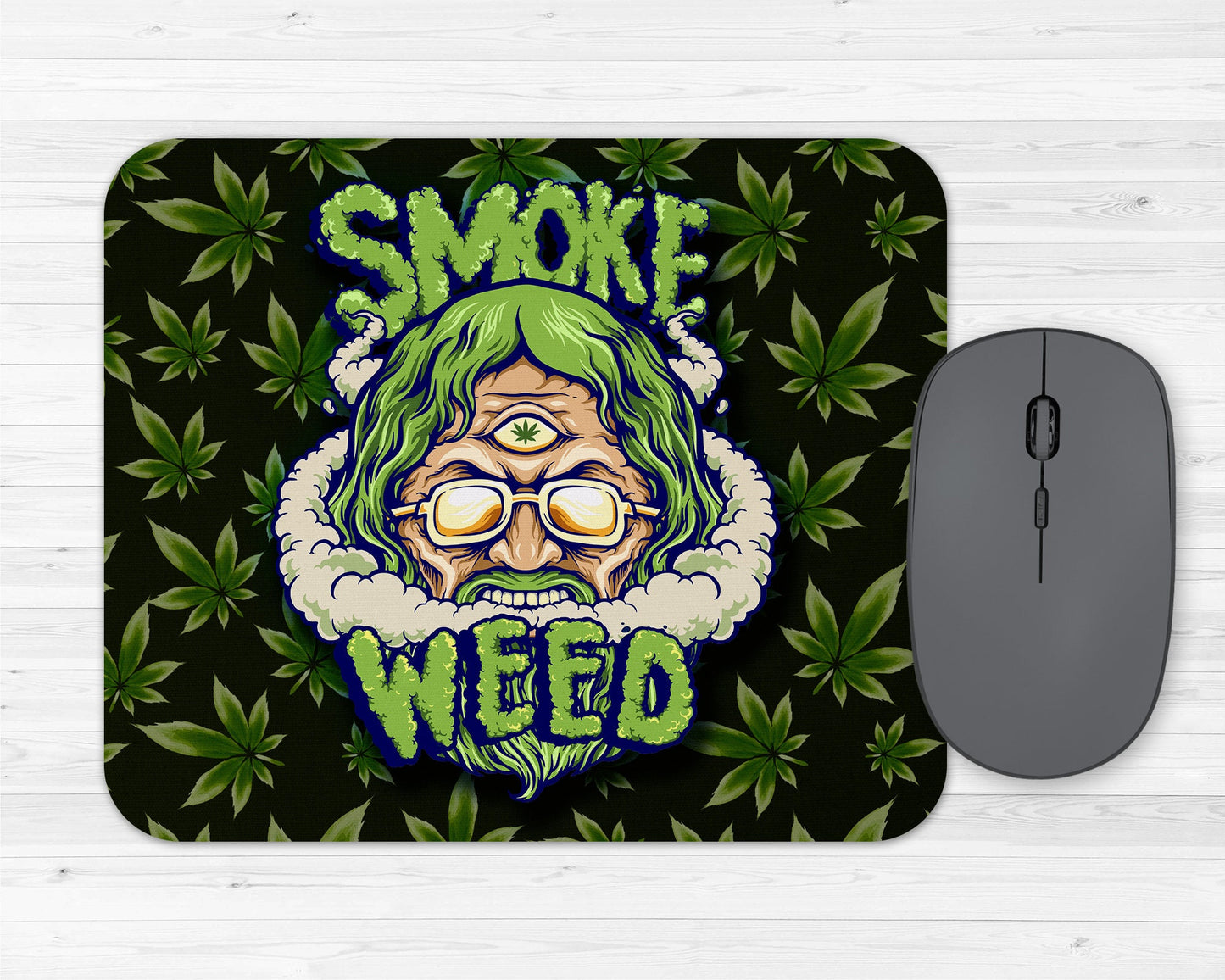 Stoner Art Pothead Cannabis Marijuana Rubber Mousepads - 10 Different Designs