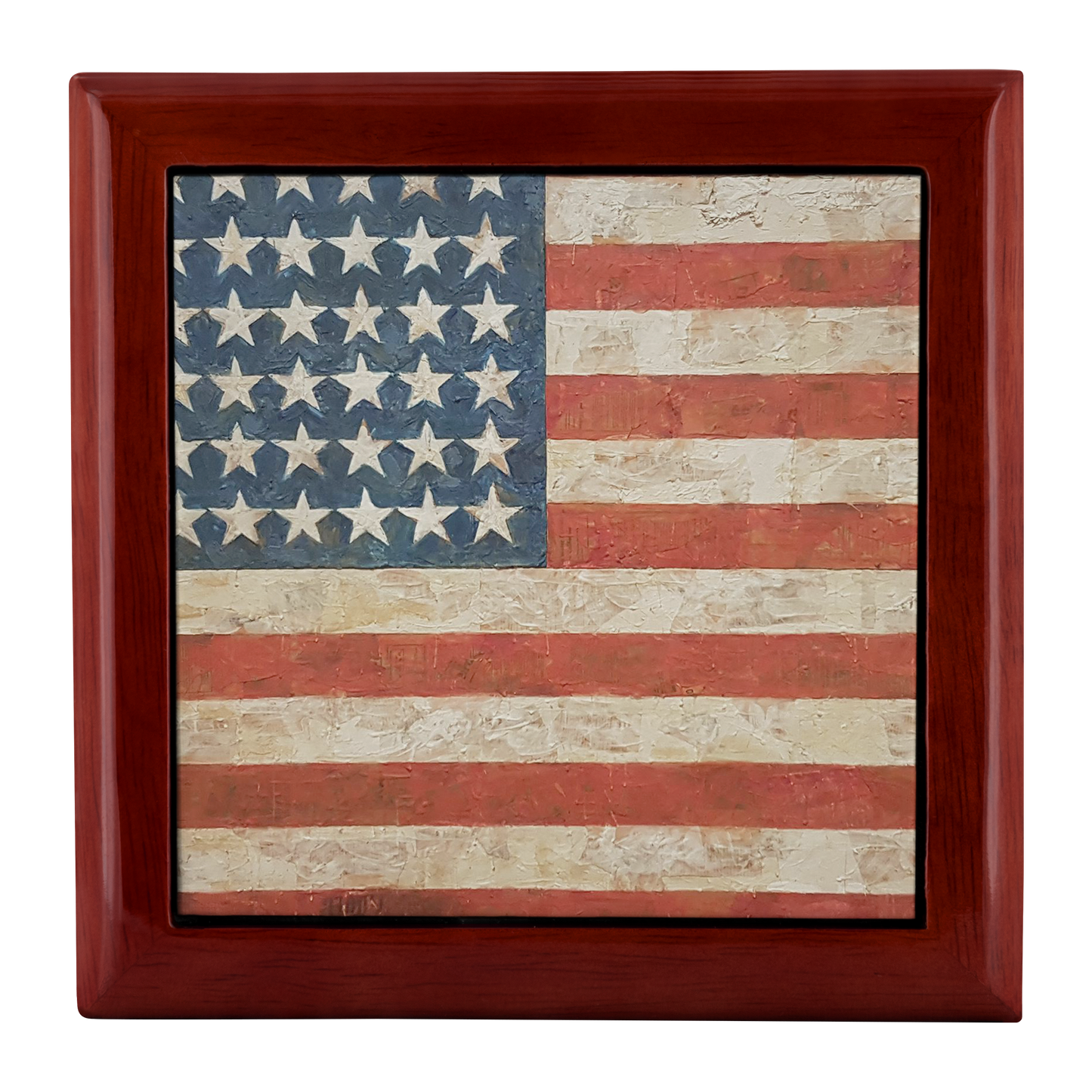 Rustic American Flag Jewelry Box - Schoppix Gifts