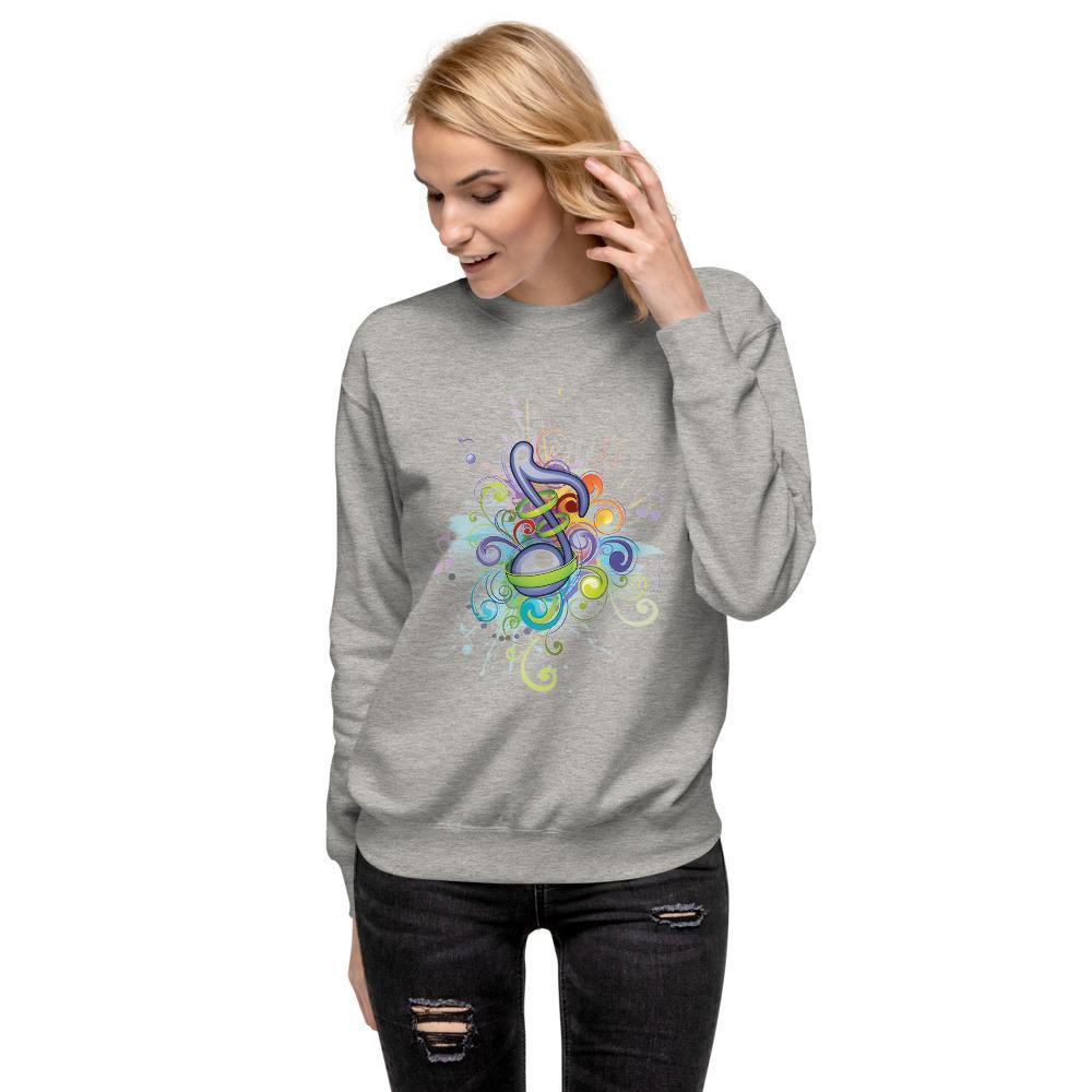 Music Note Unisex Fleece Pullover - Schoppix Gifts