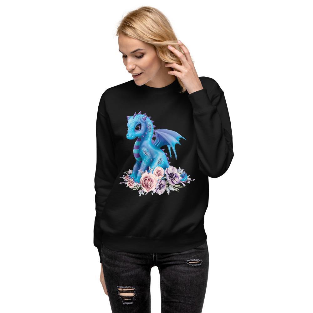 Cute Dragon Unisex Fleece Pullover - Schoppix Gifts