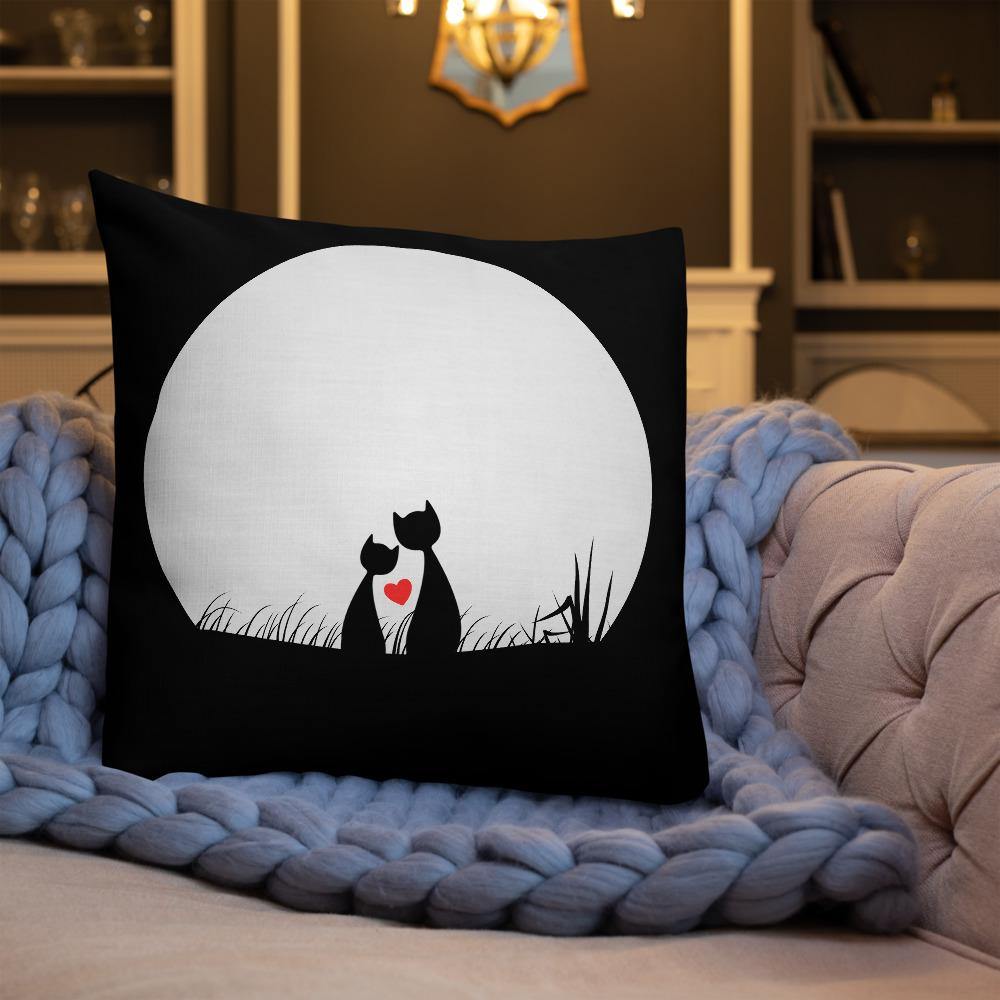 Cats in Love Throw Pillow - Schoppix Gifts