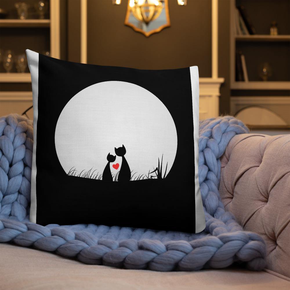 Cats in Love Throw Pillow - Schoppix Gifts