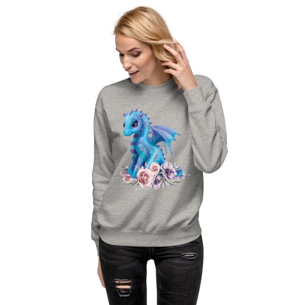 Cute Dragon Unisex Fleece Pullover - Schoppix Gifts