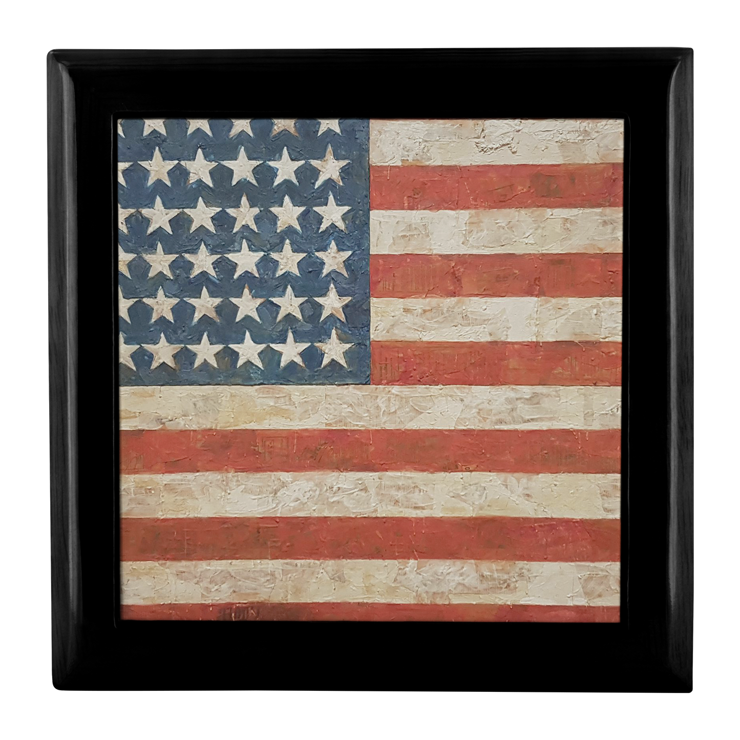 Rustic American Flag Jewelry Box - Schoppix Gifts