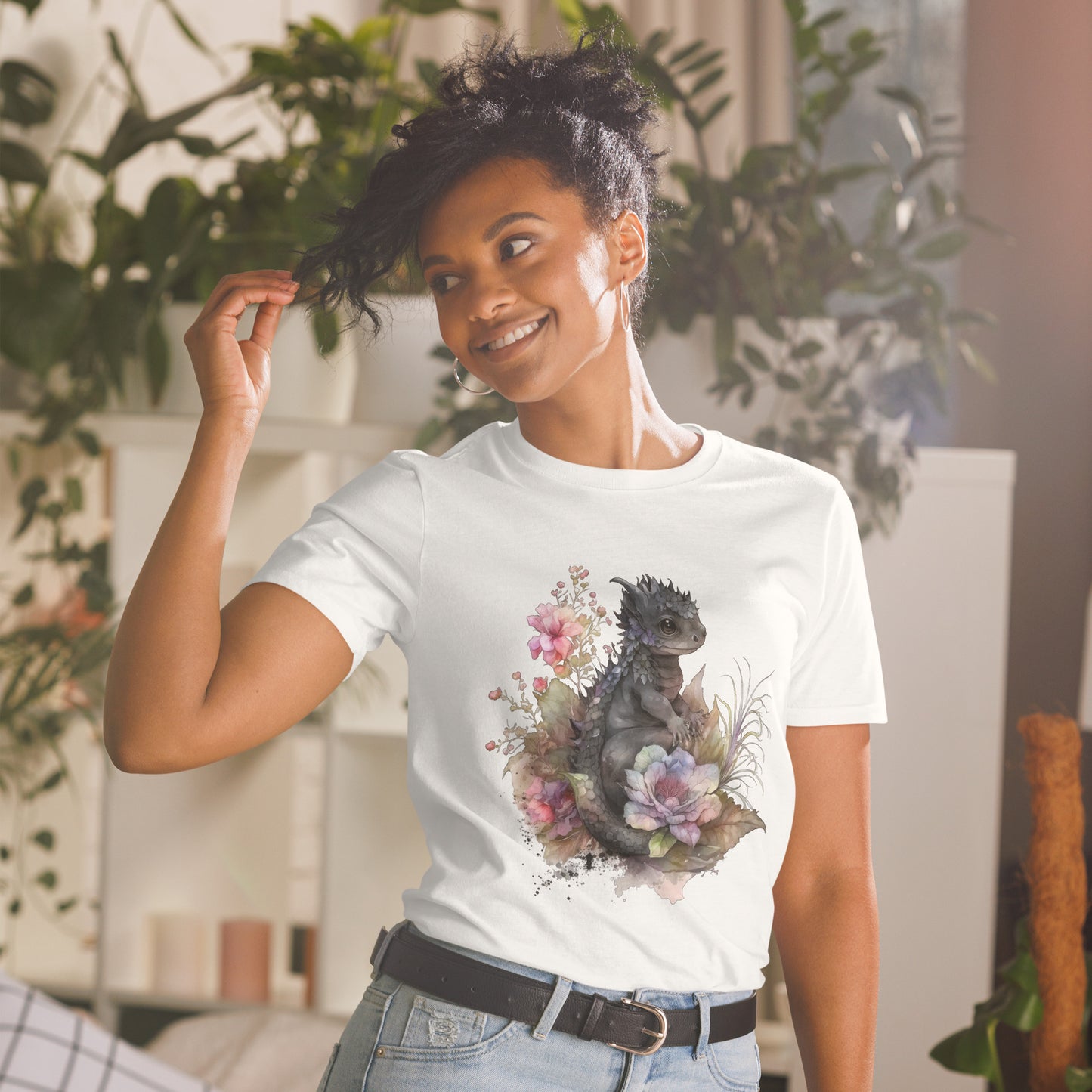 Cute Baby Black Dragon Short-Sleeve Unisex T-Shirt