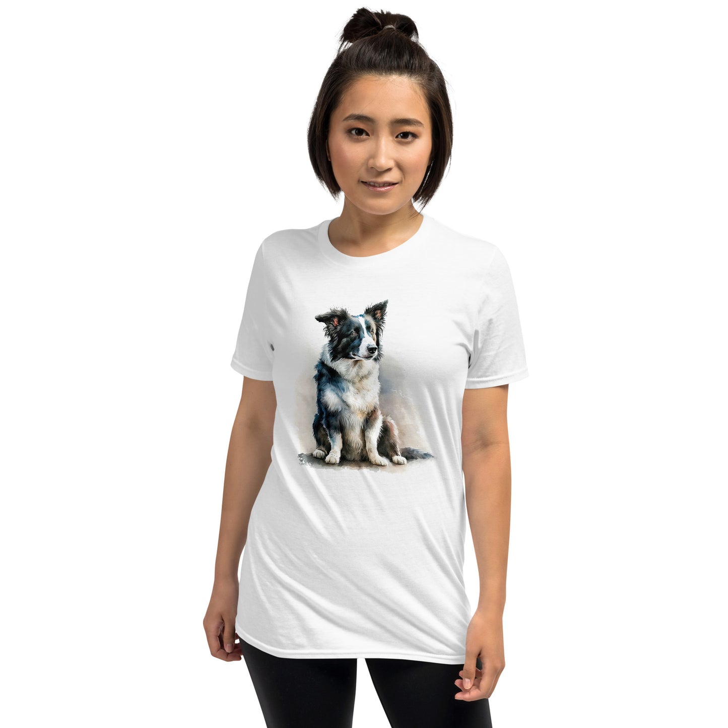 Border Collie Art Short-Sleeve Unisex T-Shirt
