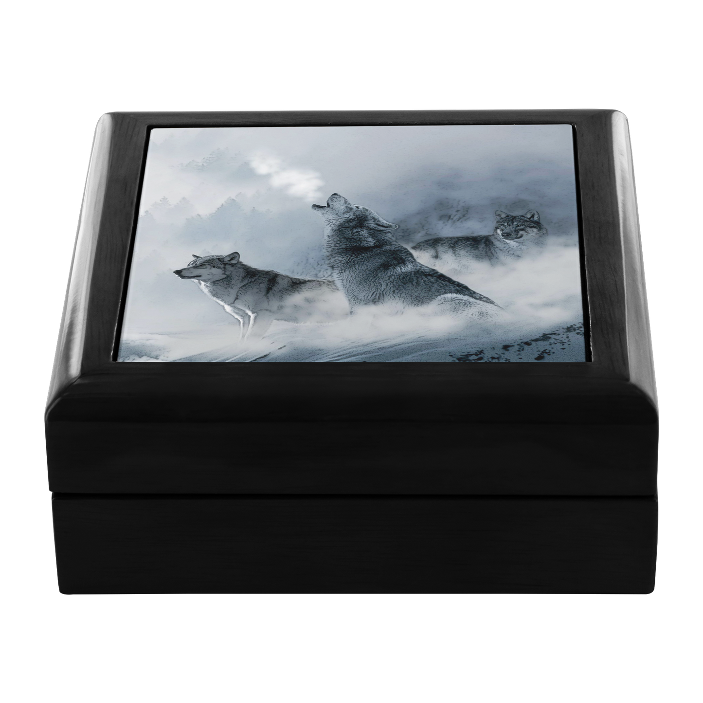 Howling Winter Wolves Jewelry Box - Schoppix Gifts