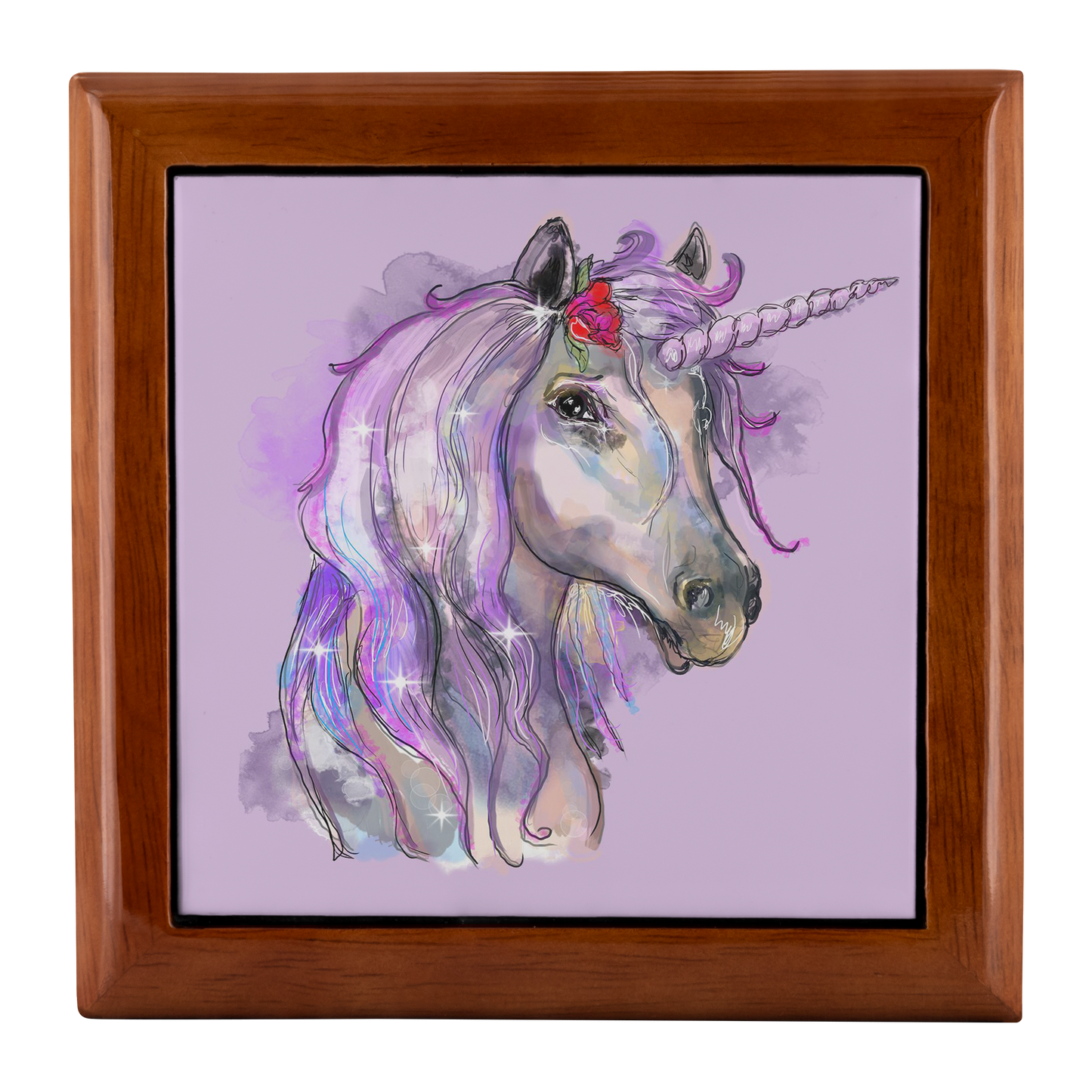 Watercolor Style Unicorn Jewelry Box - Schoppix Gifts