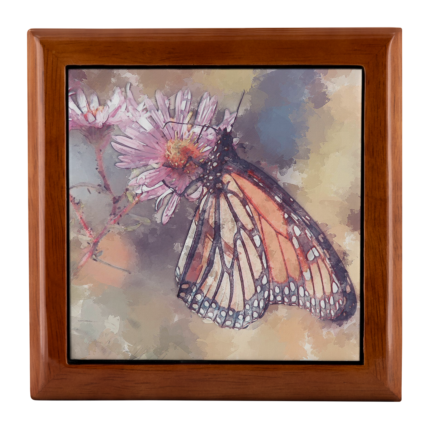 Painted Style Monarch Butterfly Jewelry Box - Schoppix Gifts