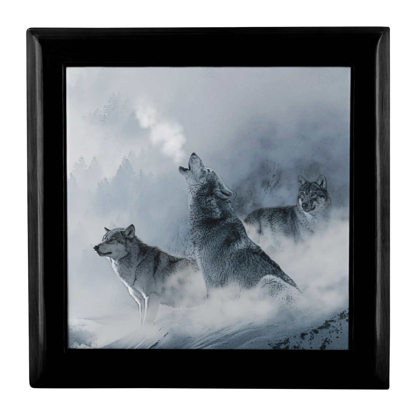 Howling Winter Wolves Jewelry Box - Schoppix Gifts