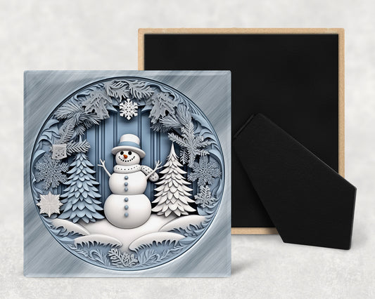 Art Decorative Ceramic Tile with Optional Easel Back - Available in 3 Sizes