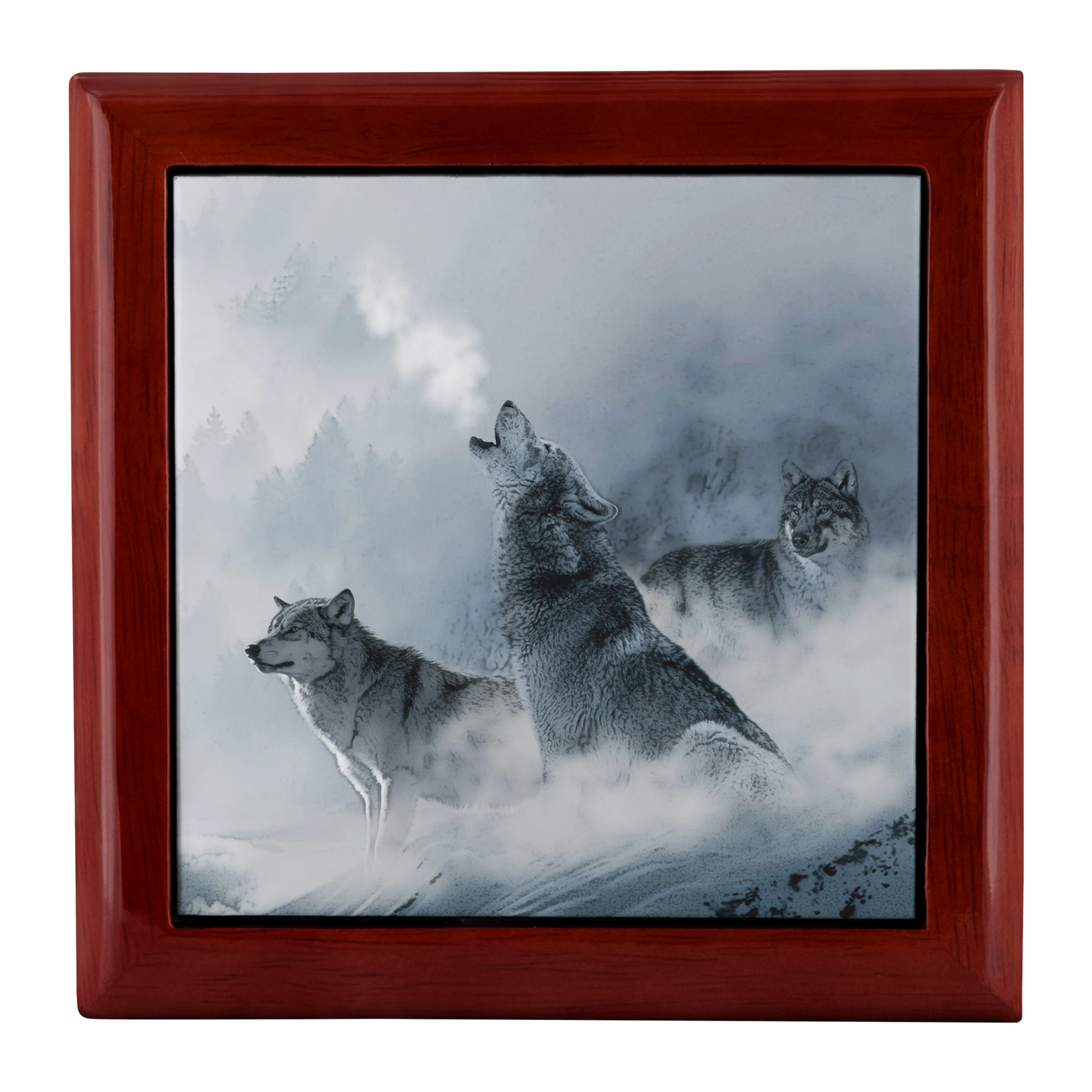 Howling Winter Wolves Jewelry Box - Schoppix Gifts