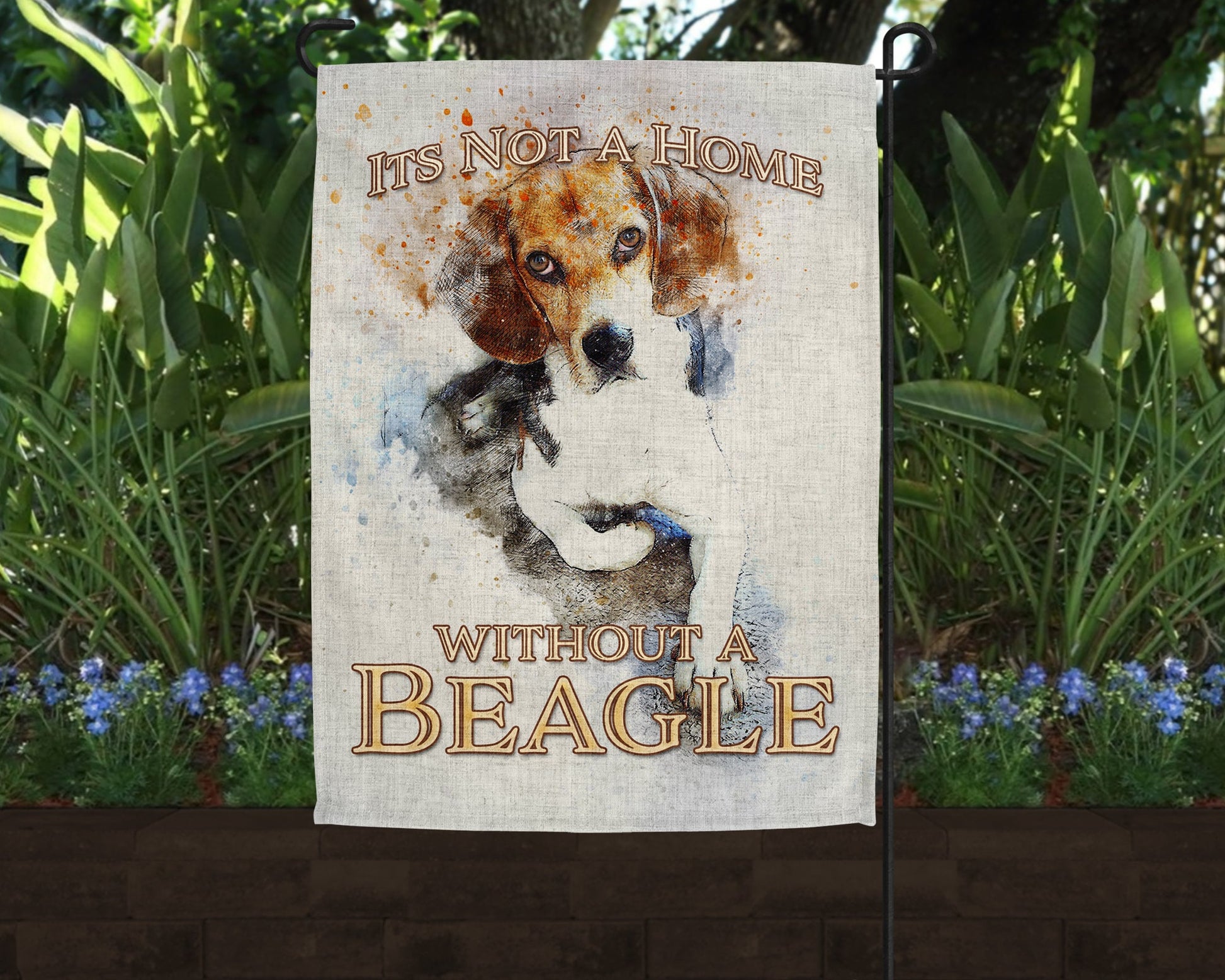 Beagle Home Linen Garden Flag|Outdoor Decor|Garden Decor|Home Decor - Schoppix Gifts