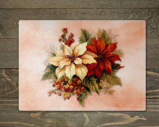 a painting of a bouquet of flowers on a pink background
