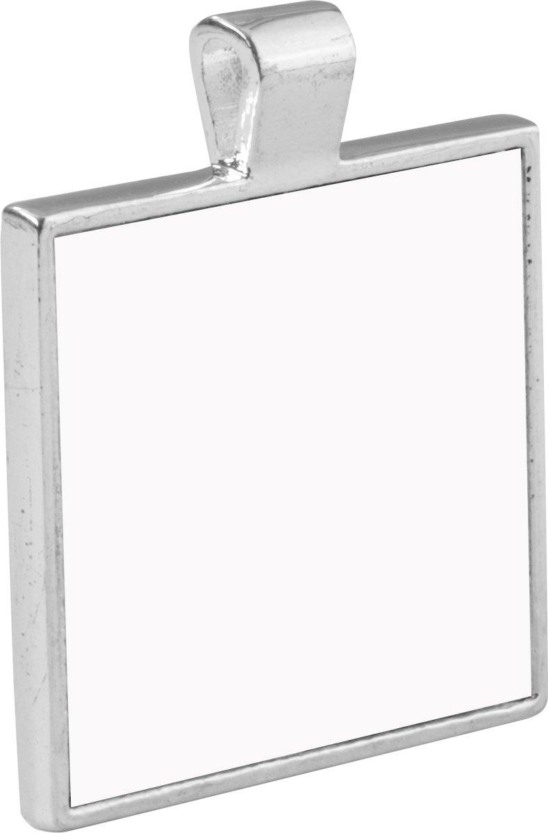 Create Your Own Square Bezel Pendant - Schoppix Gifts
