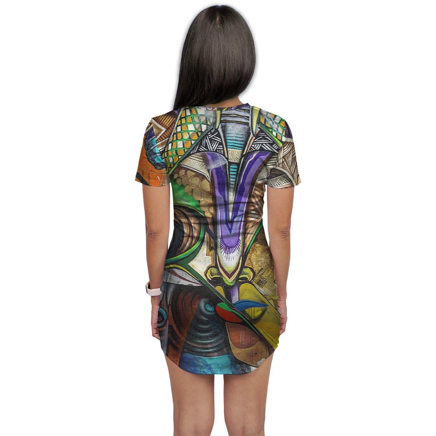 Abstract Graffiti Art T-Shirt Dress - Schoppix Gifts