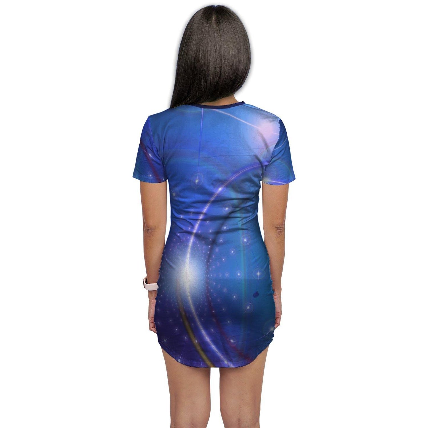 Wave Lines T-Shirt Dress - Schoppix Gifts