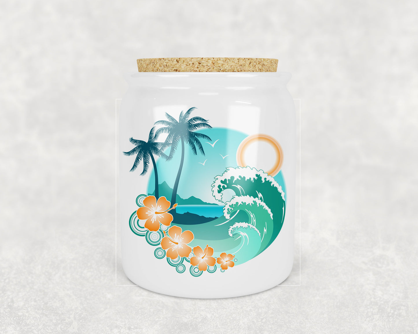 Island Life Art Treat Jar - Schoppix Gifts