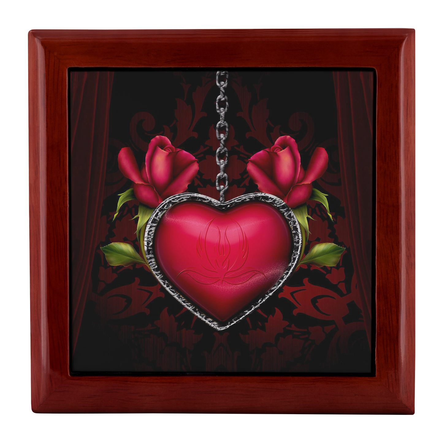 Red Heart Locket Jewelry Box - Schoppix Gifts