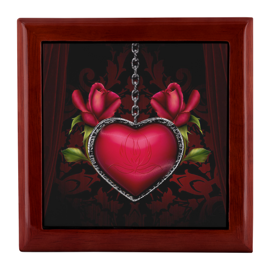 Red Heart Locket Jewelry Box - Schoppix Gifts