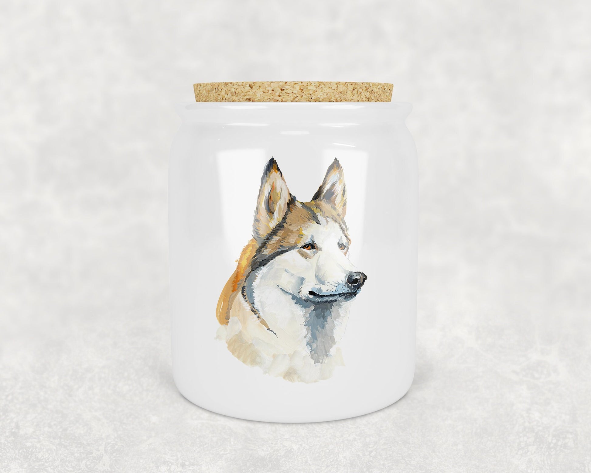 Siberian Husky Porcelain Treat Jar - Schoppix Gifts